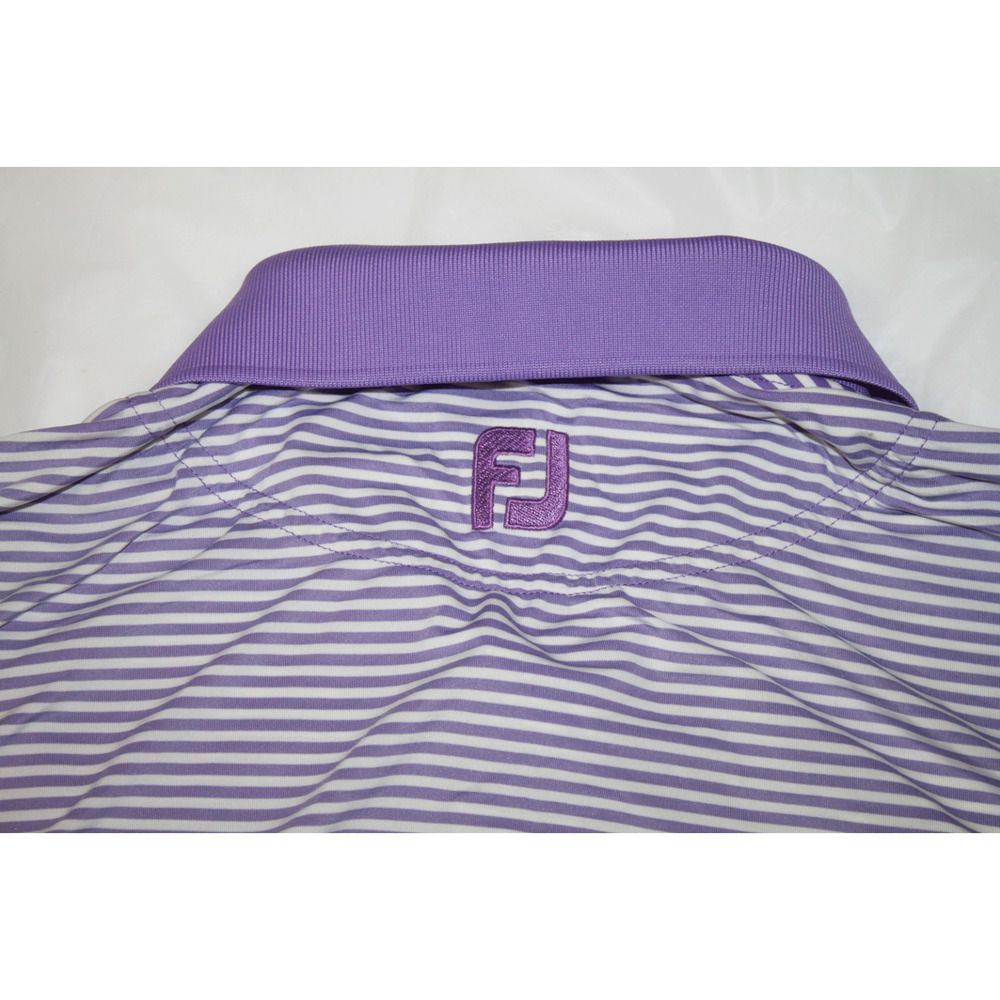 FootJoy Men's Short Sleeve Golf Polo Striped Shirt Size XL - Picture 5 of 7